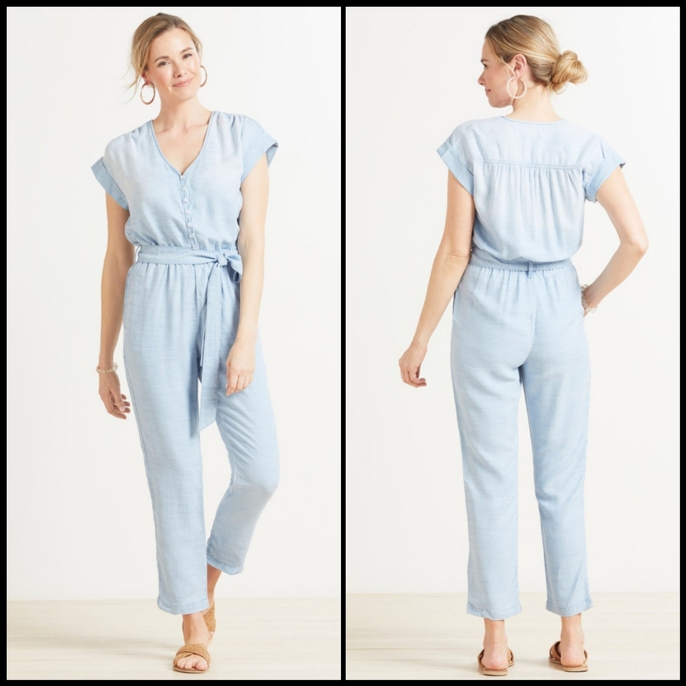 Cloth & Stone Light Blue Jumpsuit